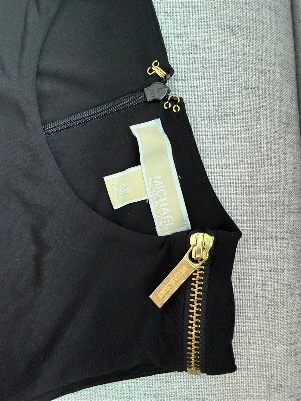 Michael Kors Black Sleeveless Wide-Leg Jumpsuit with Belt